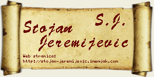 Stojan Jeremijević vizit kartica